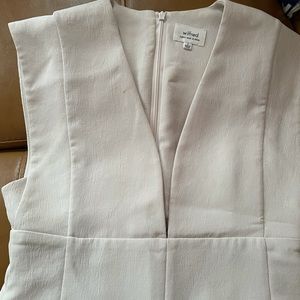 Wilfred sleeveless low cut cream dress